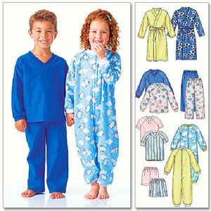 McCall's 6224 - Toddlers'/Children's Robe, Belt, Jumpsuit, Top, Shorts and Pants